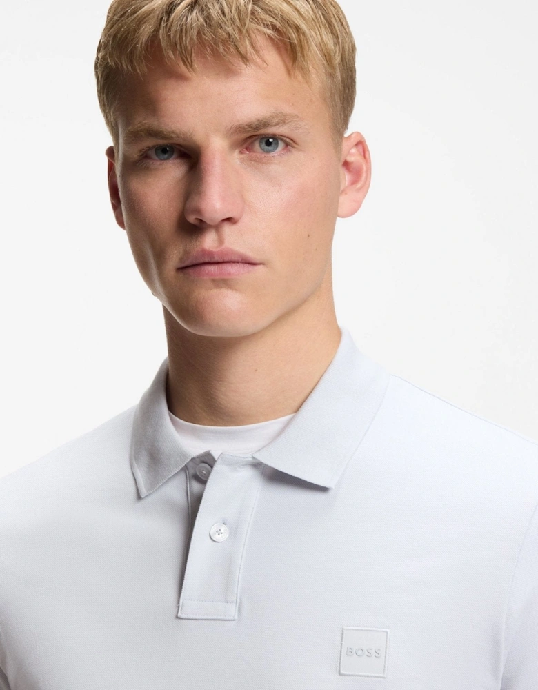 BOSS Slim Fit Passenger Polo Shirt Light Pastel Grey