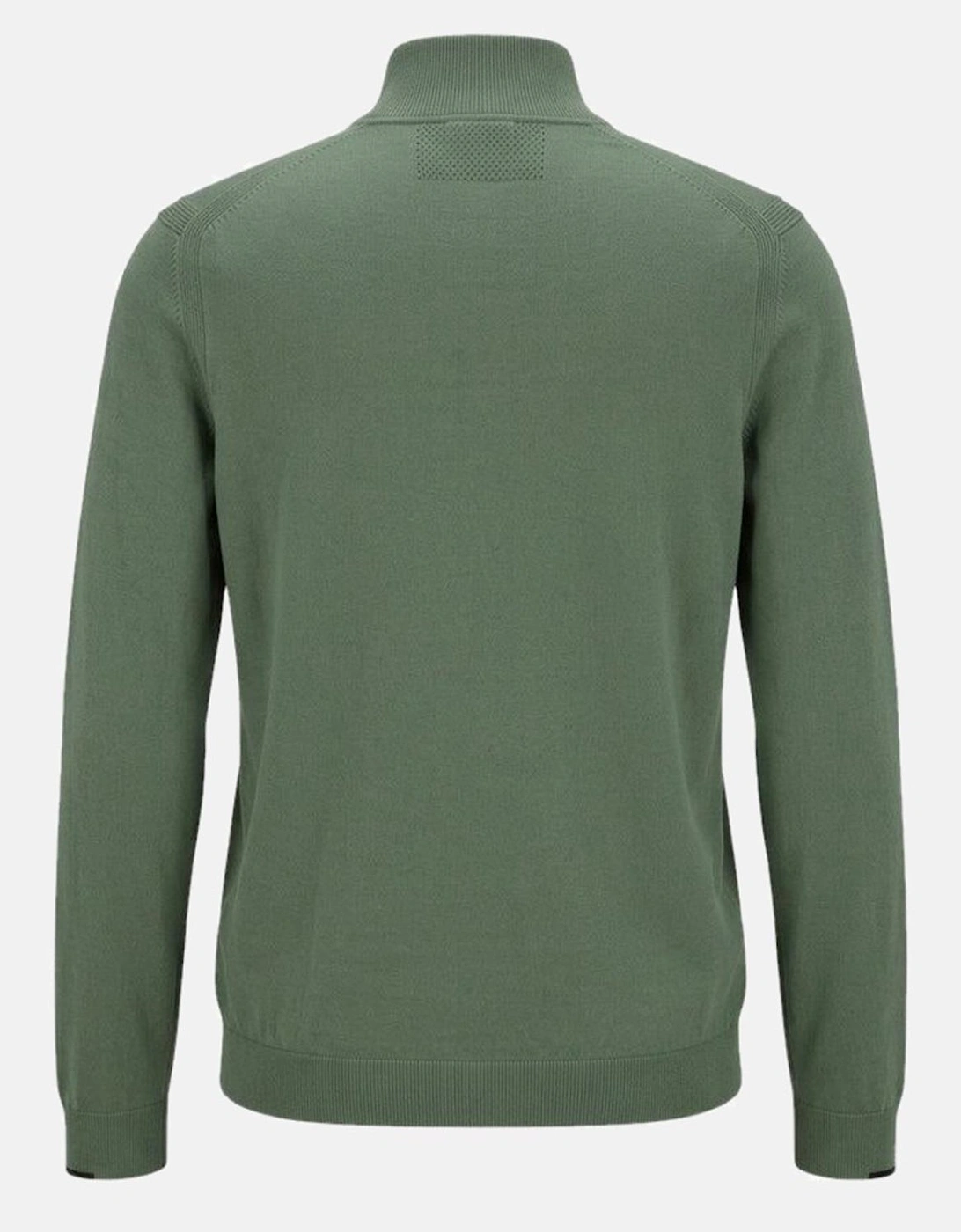 BOSS Ever-X Zip Neck Jumper Green