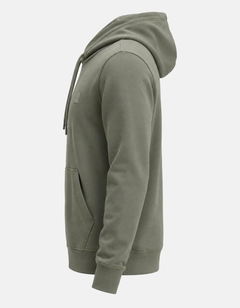 BOSS Wetalk Logo Patch Hoodie Open Grey