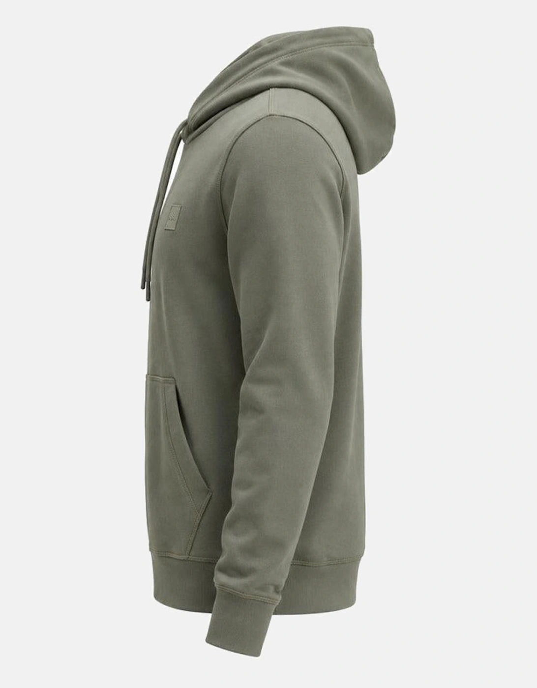 BOSS Wetalk Logo Patch Hoodie Open Grey