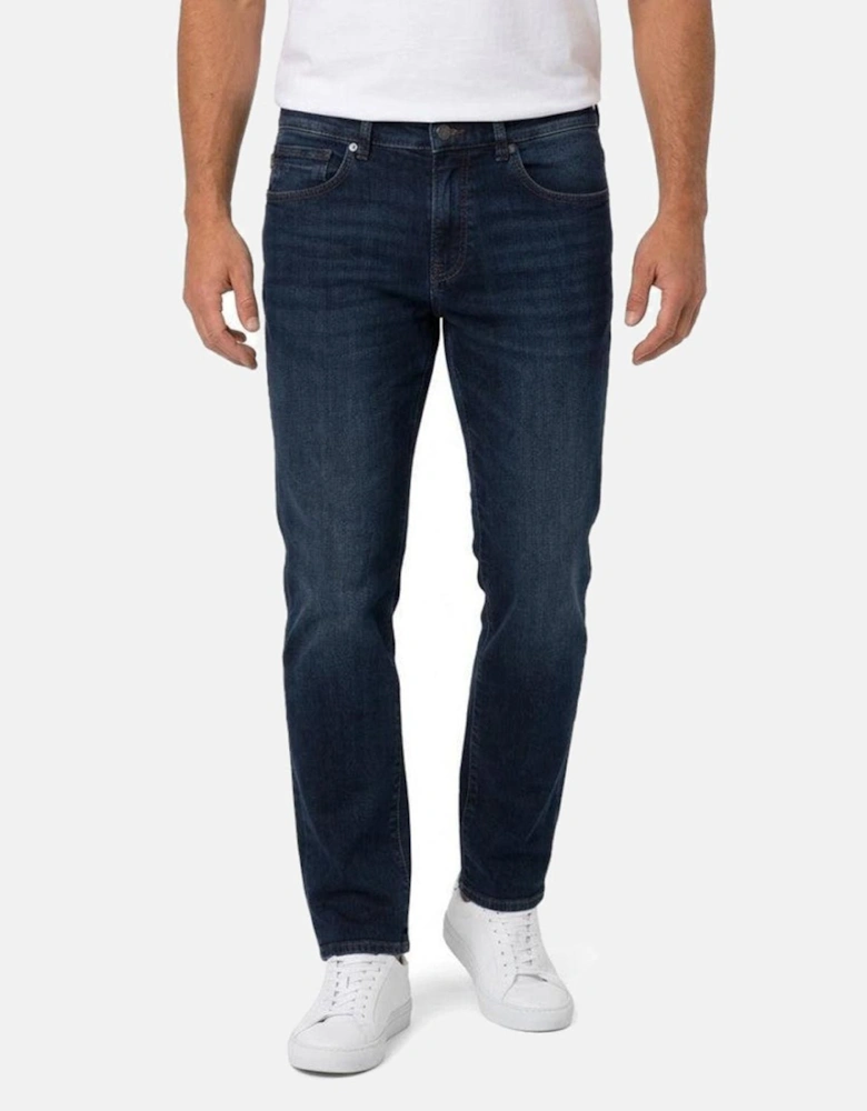 BOSS Faded Wash Jeans Dark Blue
