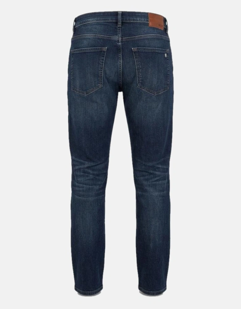 BOSS Faded Wash Jeans Dark Blue