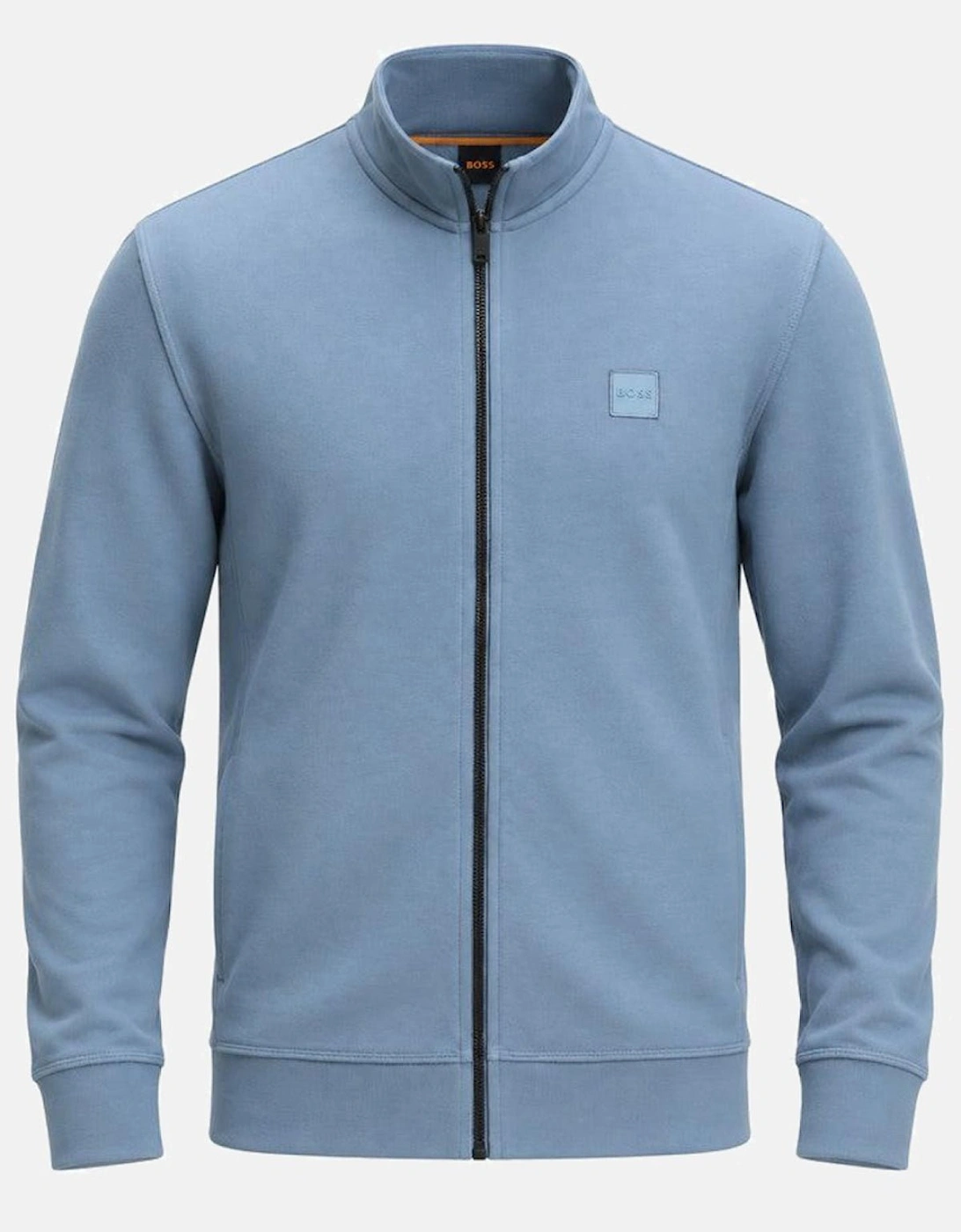 BOSS Zestart Zip Through Sweatshirt Light Pastel Blue