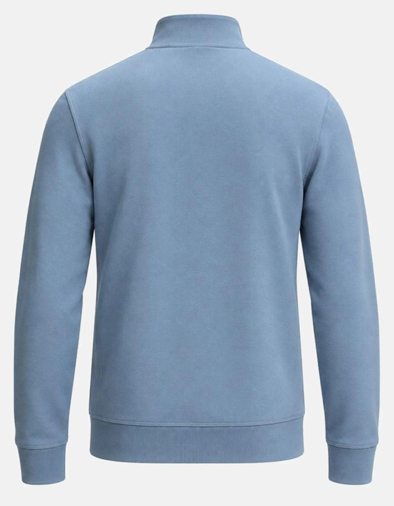BOSS Zestart Zip Through Sweatshirt Light Pastel Blue