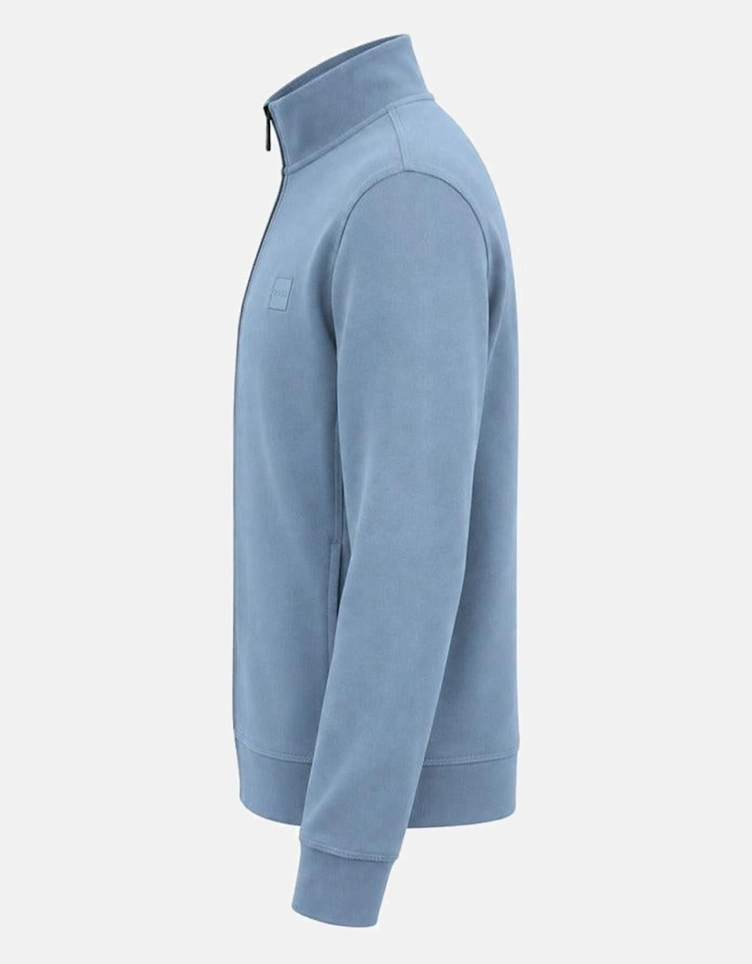 BOSS Zestart Zip Through Sweatshirt Light Pastel Blue