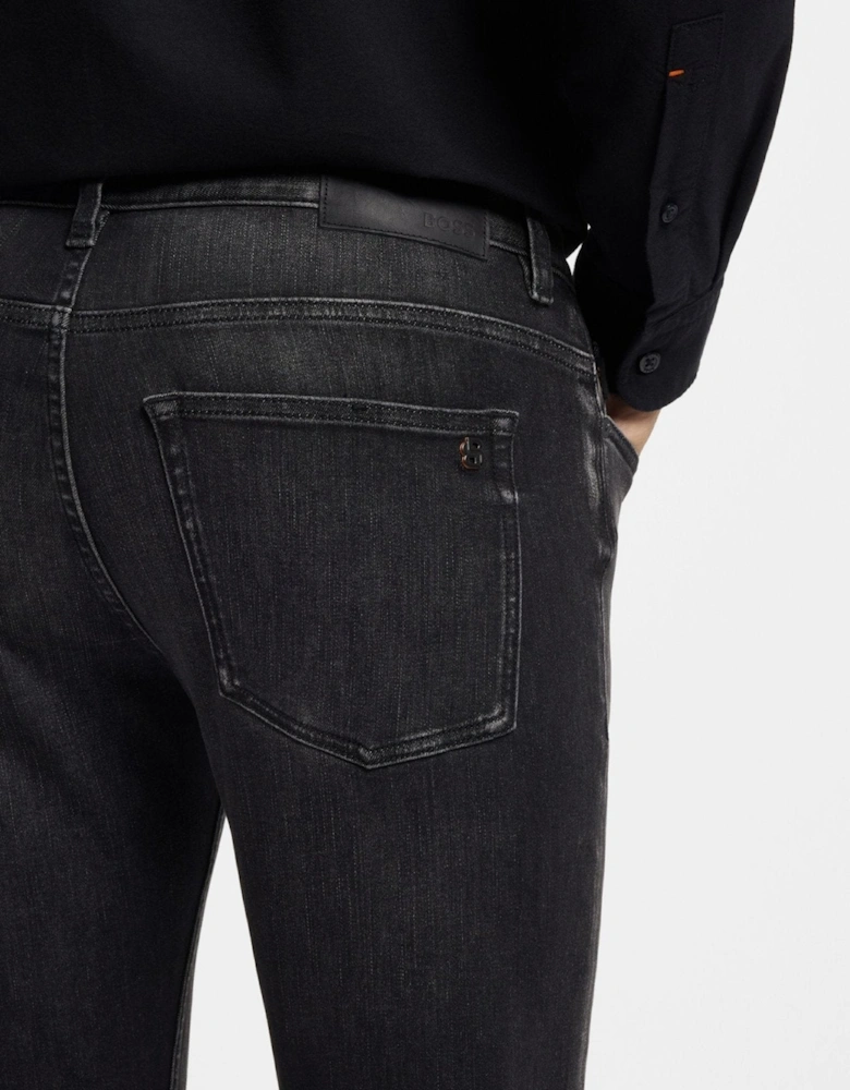 BOSS Delaware Slim Fit Stretch Jeans Black