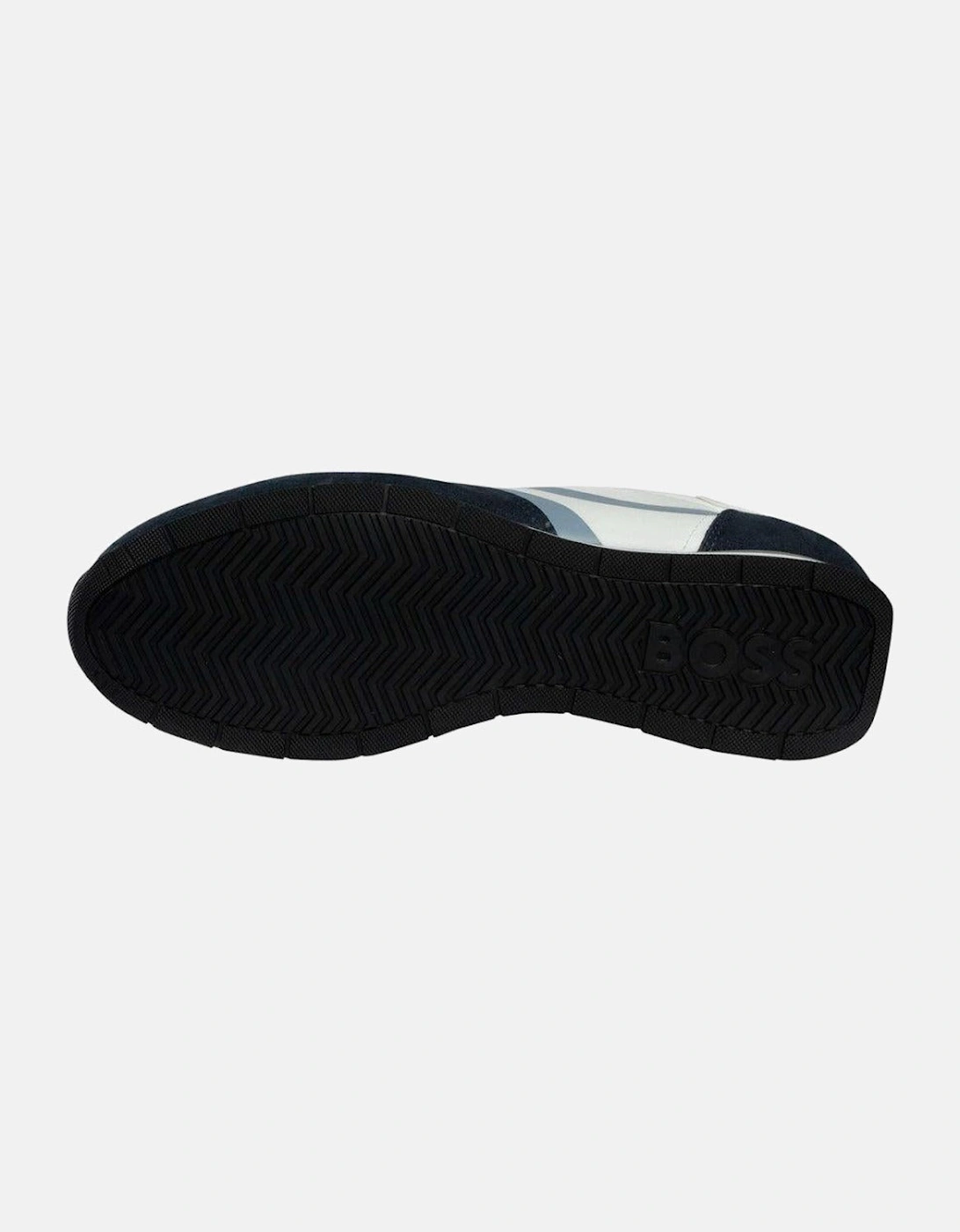 BOSS Levon Runn Trainers Open Blue