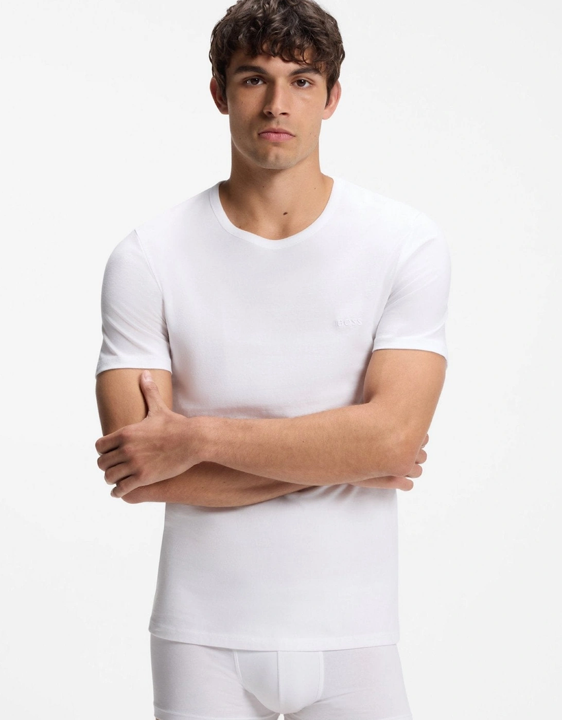 BOSS 3 Pack Classic T-Shirts White/Grey/Black