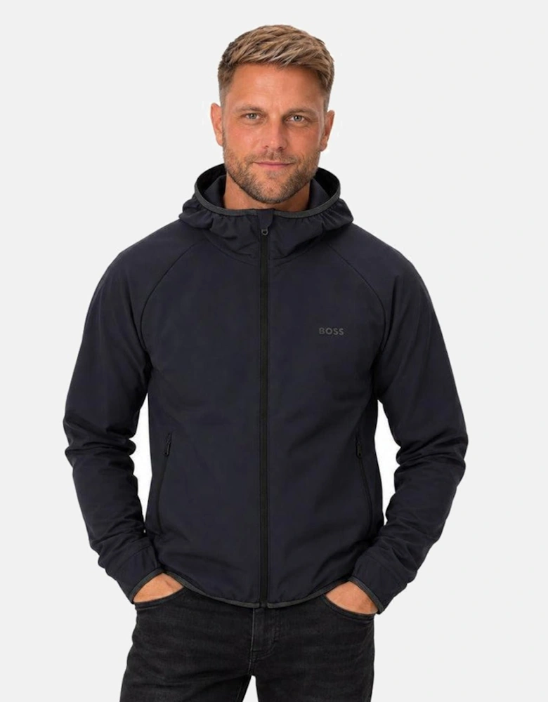 BOSS Commuter Hooded Jacket Dark Blue