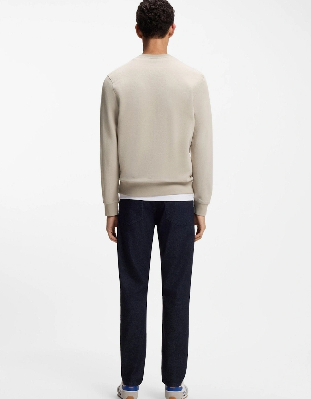 BOSS Reg Fit Westart Sweatshirt Light Grey