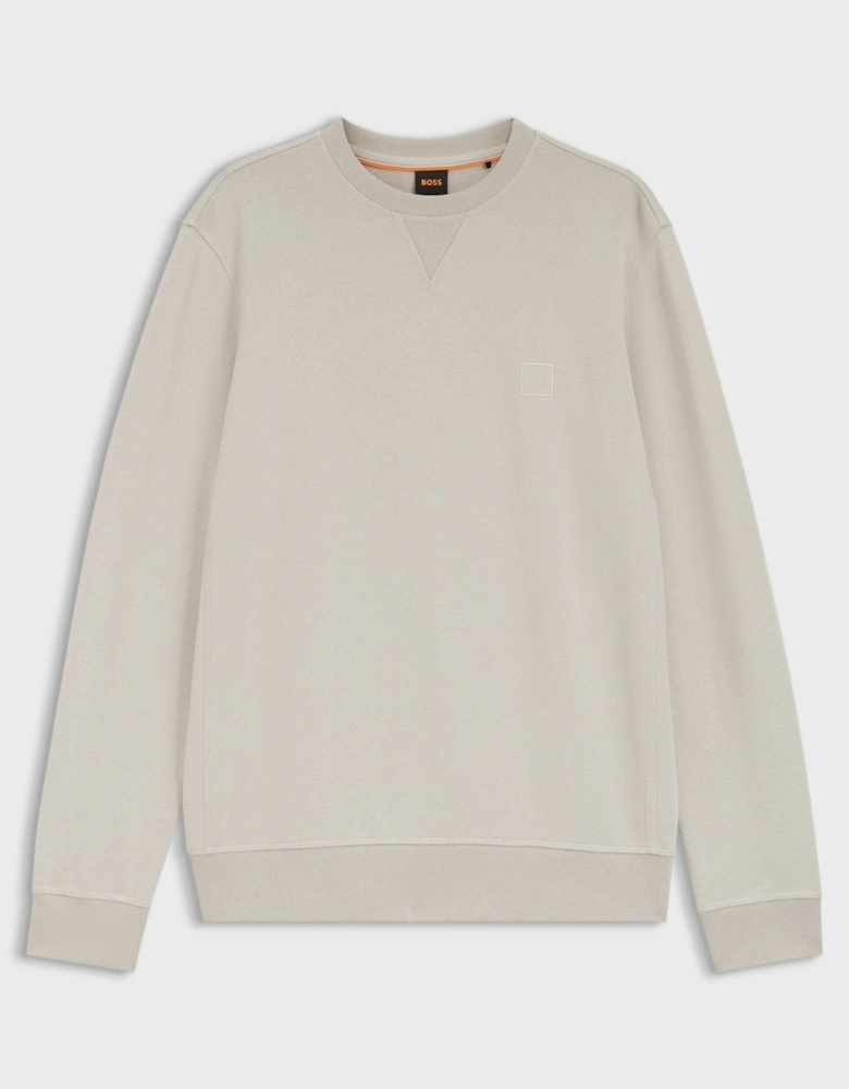 BOSS Reg Fit Westart Sweatshirt Light Grey