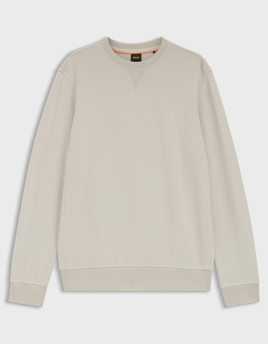 BOSS Reg Fit Westart Sweatshirt Light Grey