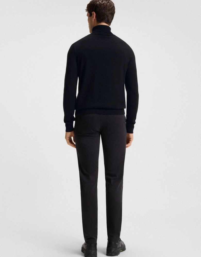 BOSS Akiro Roll Neck Logo Jumper Black