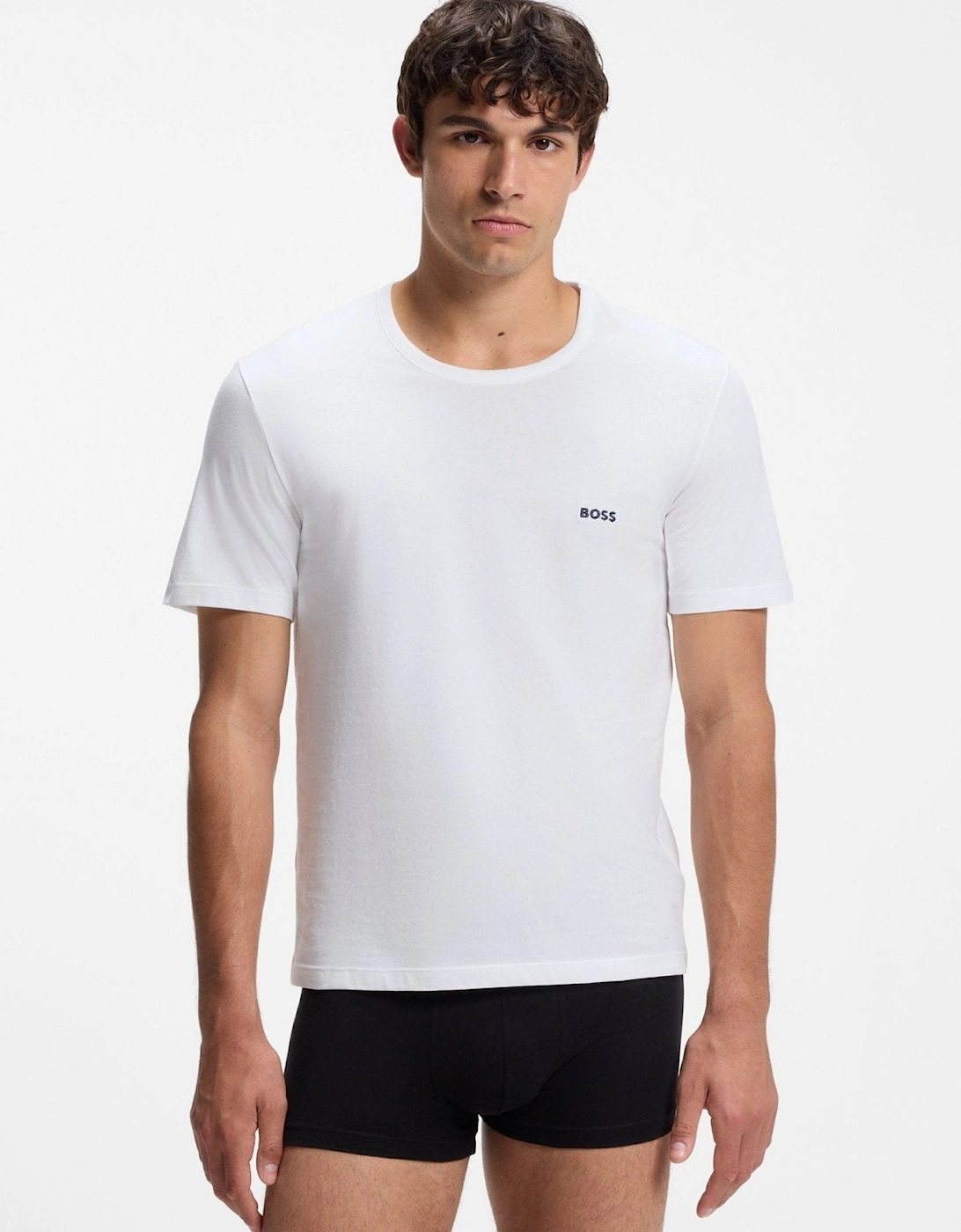 BOSS 3 Pack Classic T-Shirts White Navy Black