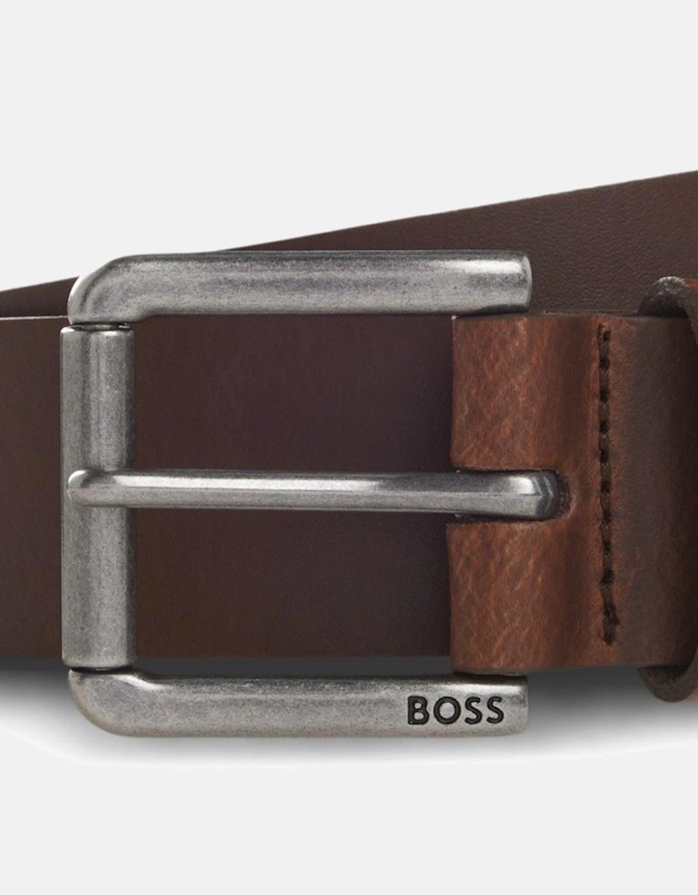 BOSS Joris Leather Belt Dark Brown
