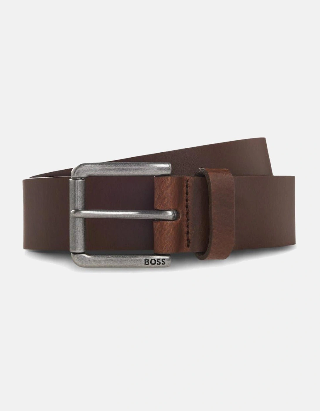 BOSS Joris Leather Belt Dark Brown