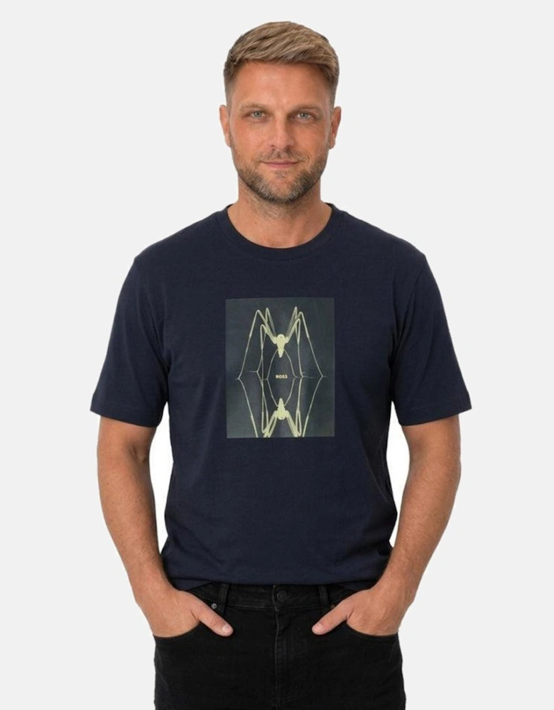 BOSS Te Creature Graphic T-Shirt Dark Blue
