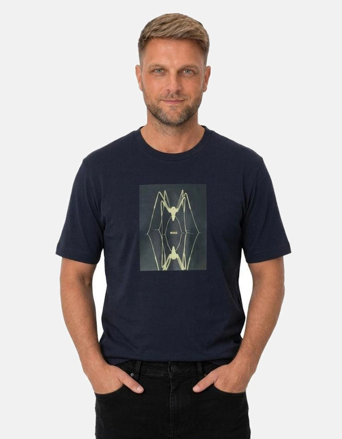 BOSS Te Creature Graphic T-Shirt Dark Blue