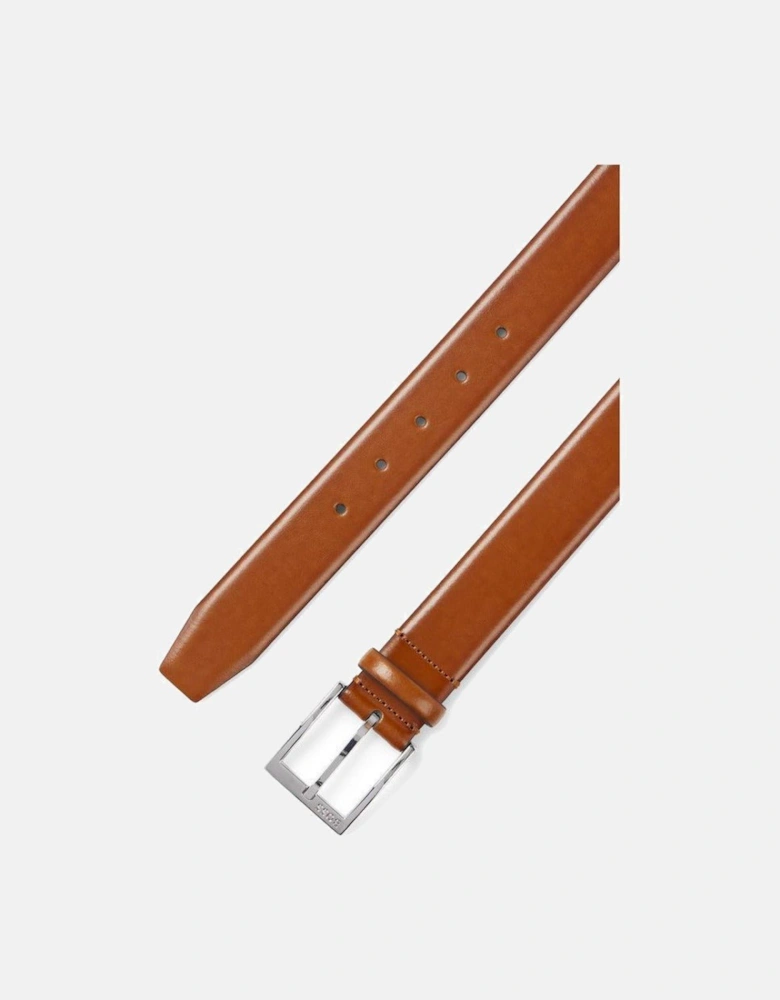 BOSS Elloy Italian Leather Belt Medium Brown
