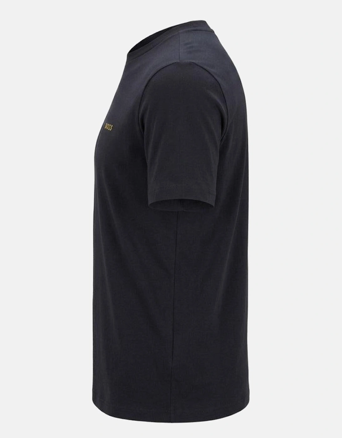 BOSS Crew Neck Tee T-Shirt Dark Blue Gold Logo