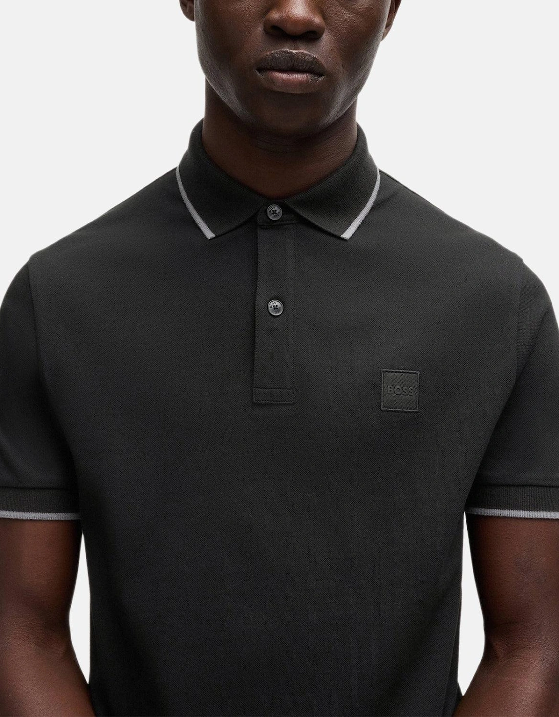BOSS Slim Fit Passertip Polo Shirt Black