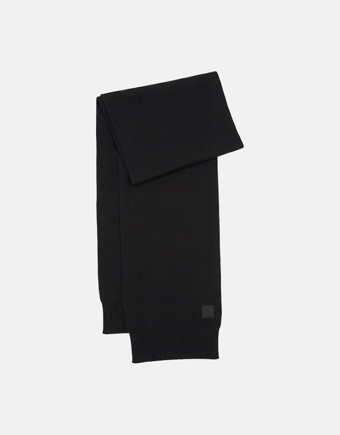 BOSS Akaio Knitted Scarf Black