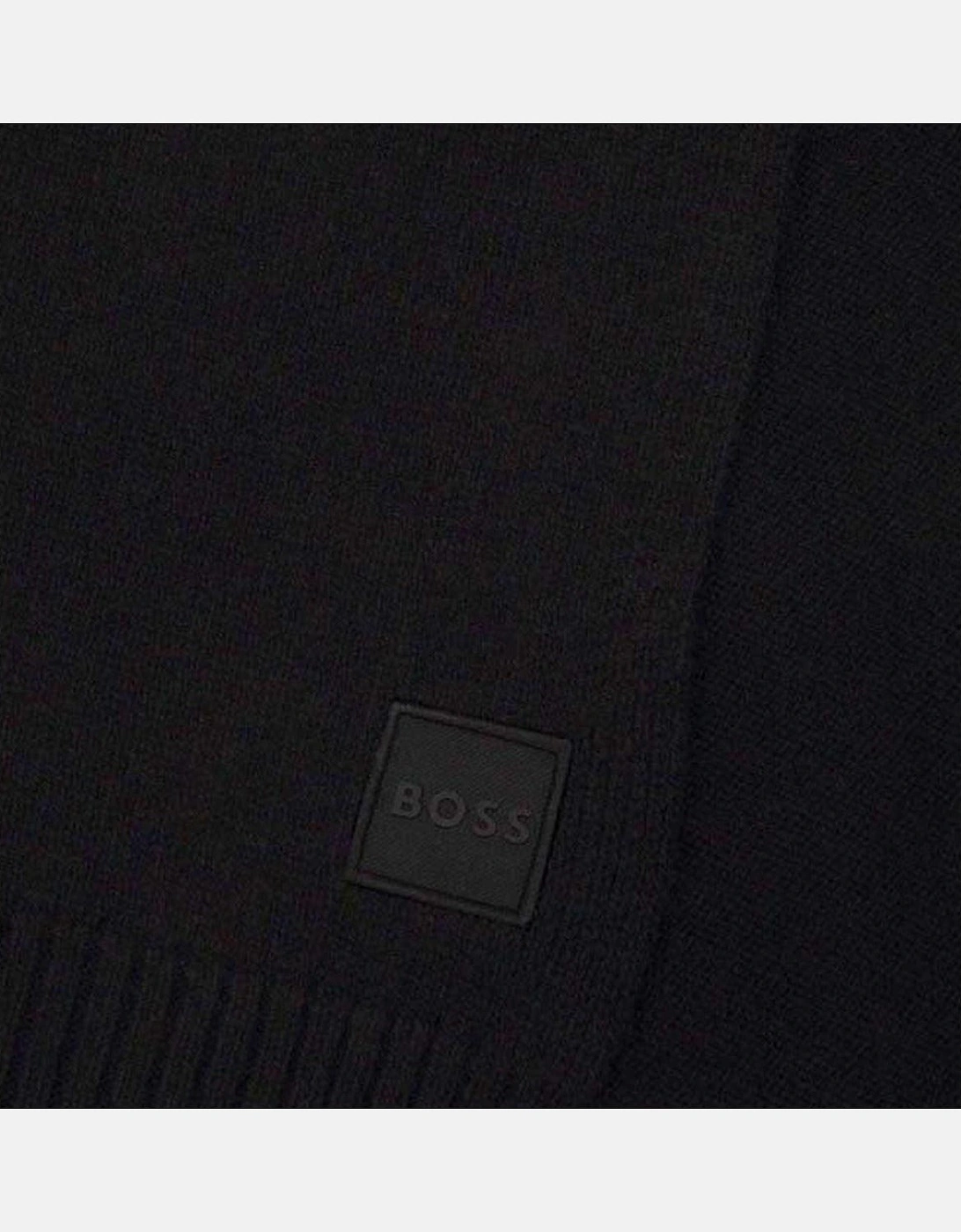 BOSS Akaio Knitted Scarf Black