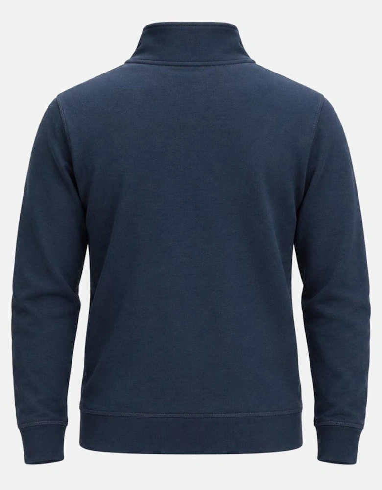 BOSS Zetrust Quarter Zip Sweatshirt Open Blue