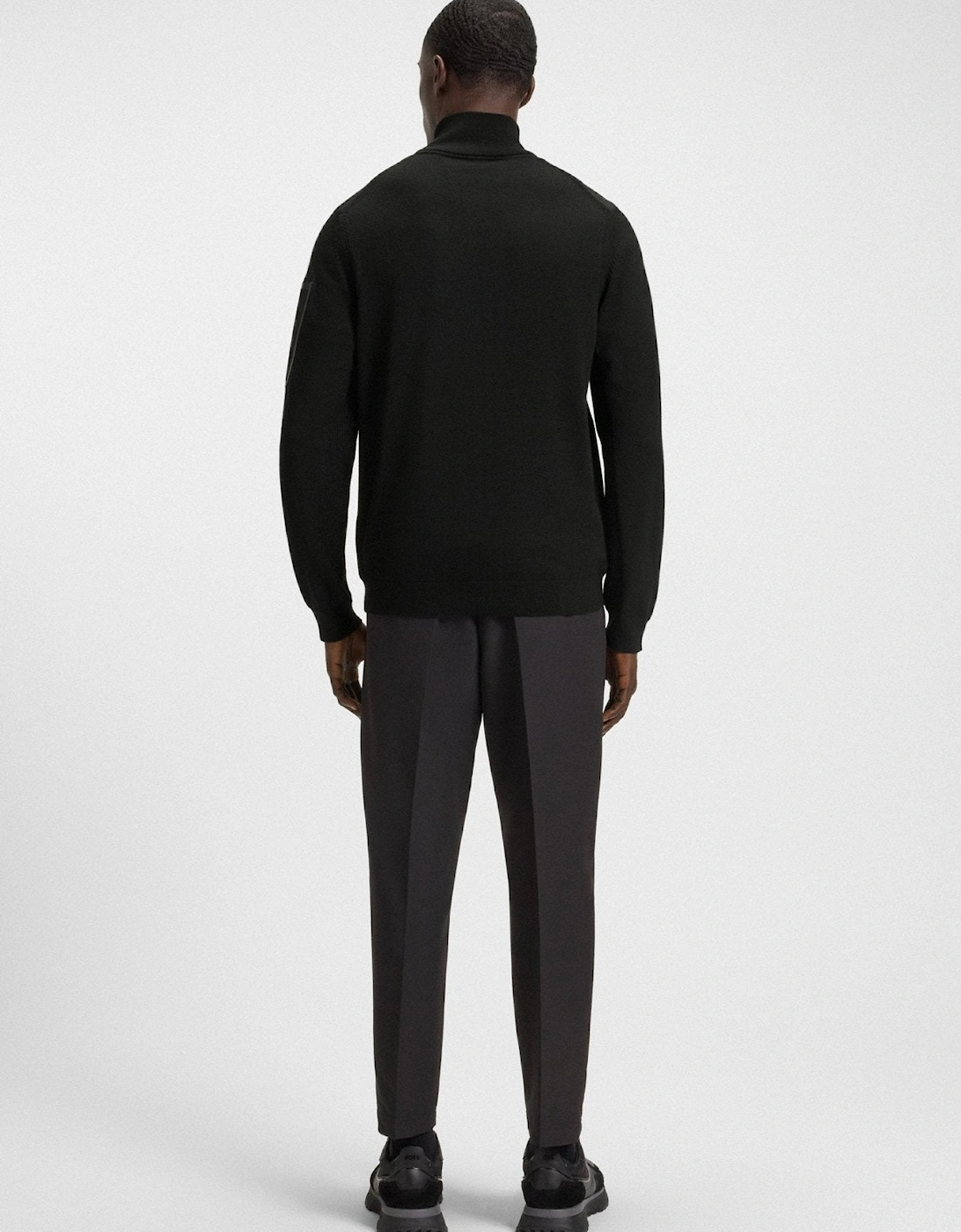 BOSS Momentum-X Knitted Hybrid Jacket Black