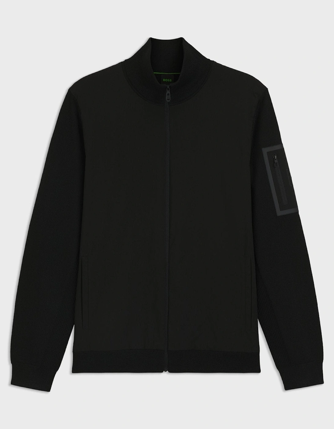 BOSS Momentum-X Knitted Hybrid Jacket Black