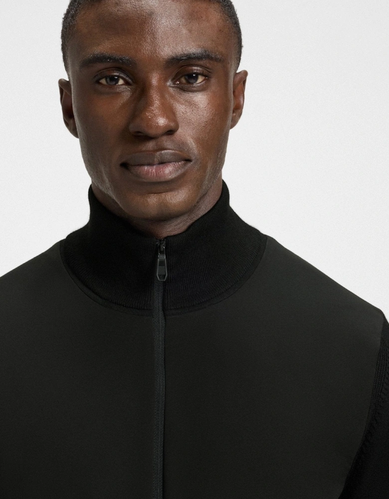 BOSS Momentum-X Knitted Hybrid Jacket Black