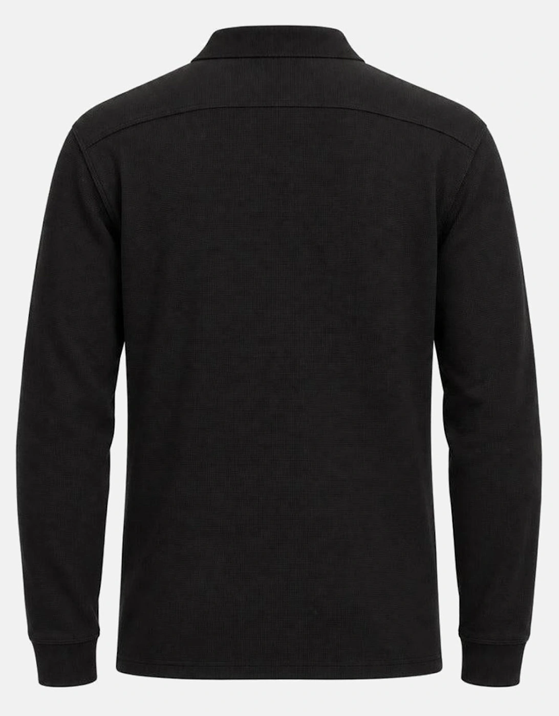 BOSS Petempestolong Long Sleeve Polo Shirt Black
