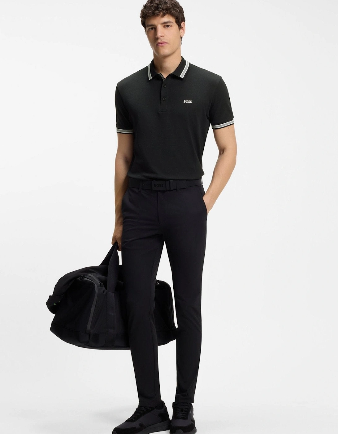 BOSS Paddy Piqué Polo Shirt Dark Blue