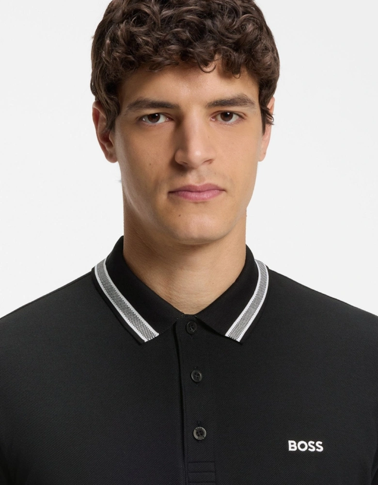 BOSS Paddy Piqué Polo Shirt Dark Blue