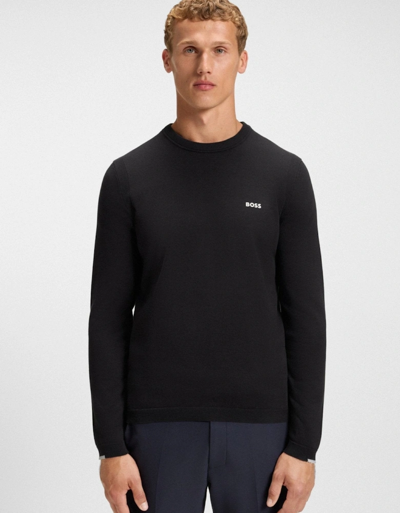 BOSS Ever-X Crew Neck Jumper Dark Blue