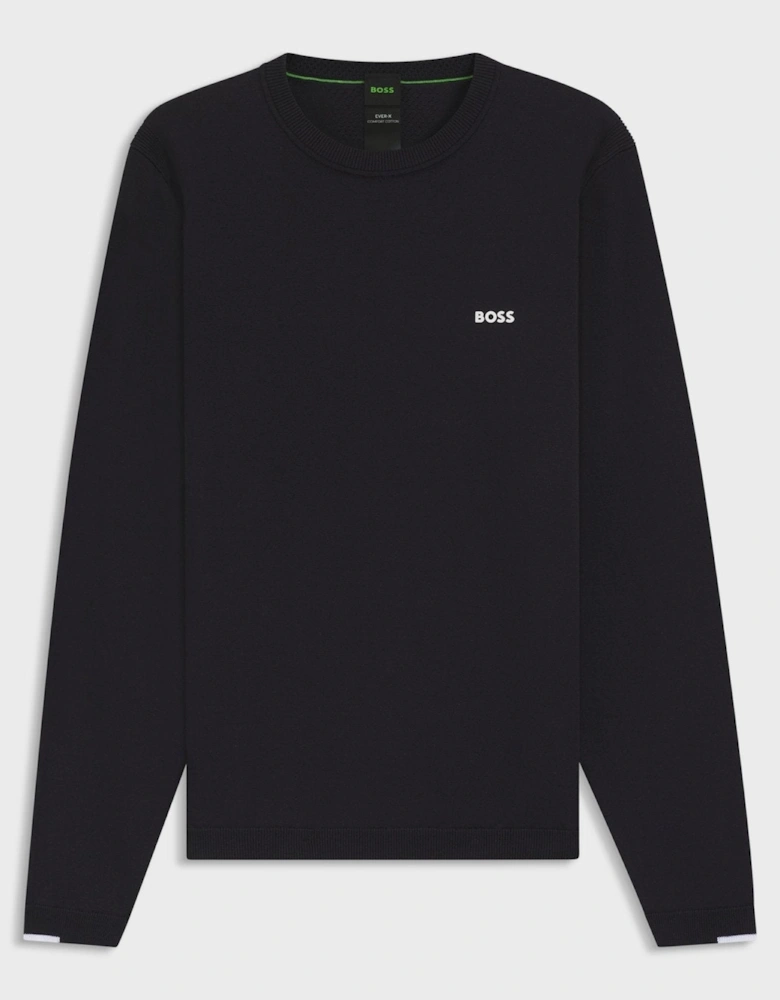 BOSS Ever-X Crew Neck Jumper Dark Blue