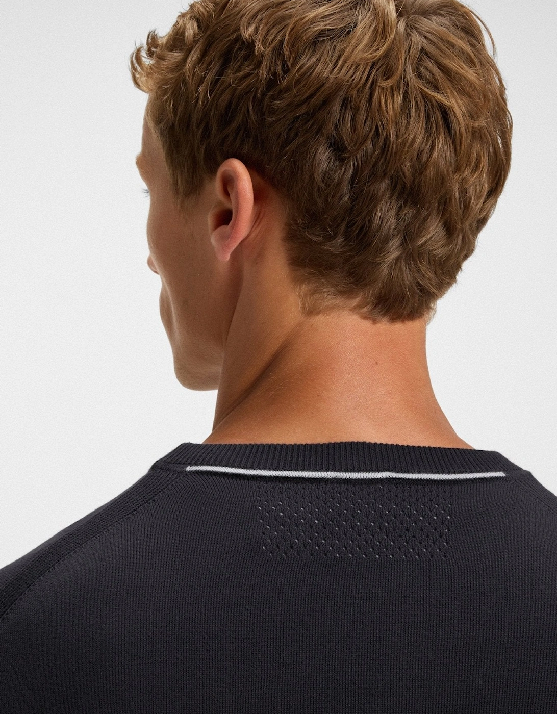 BOSS Ever-X Crew Neck Jumper Dark Blue