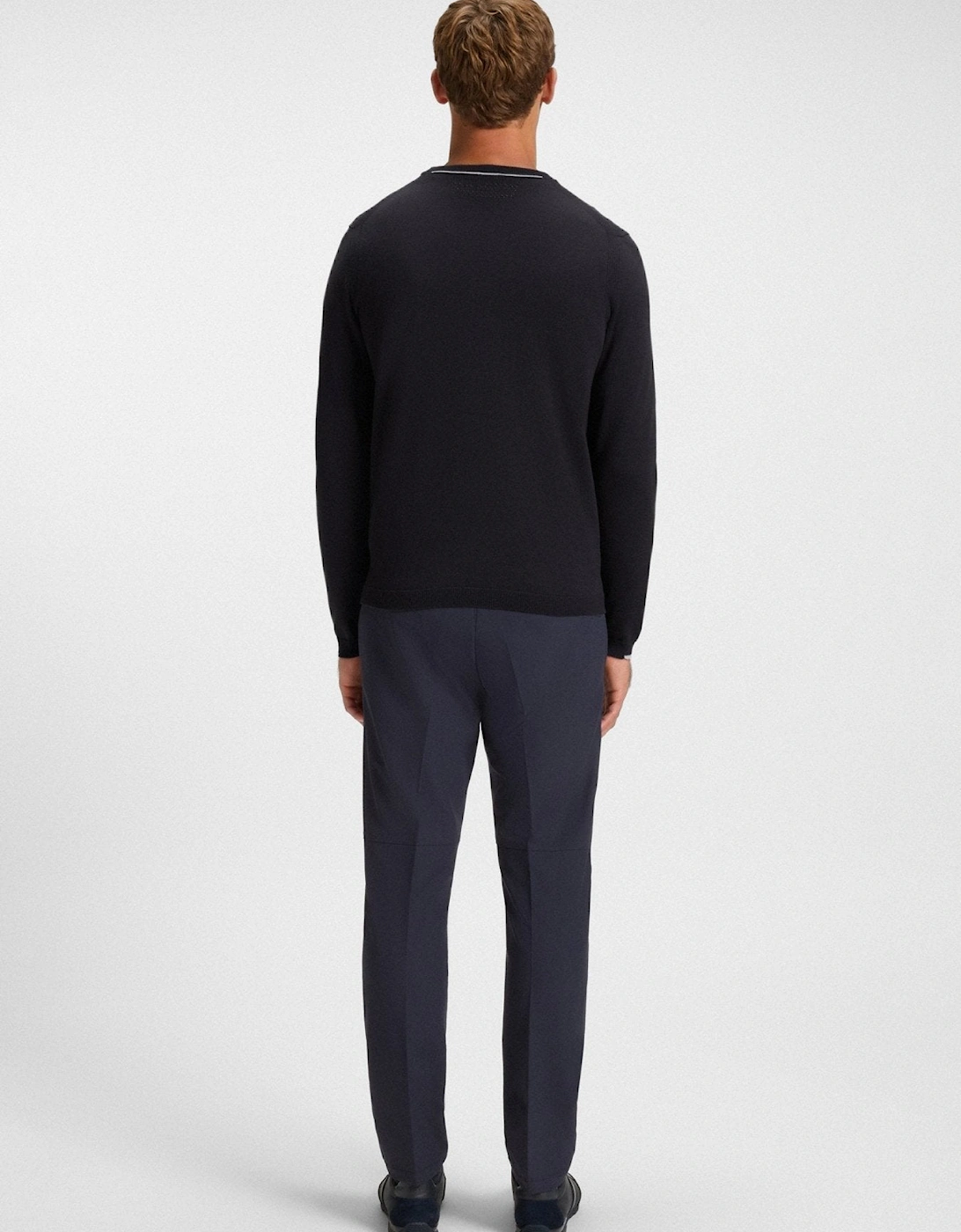 BOSS Ever-X Crew Neck Jumper Dark Blue