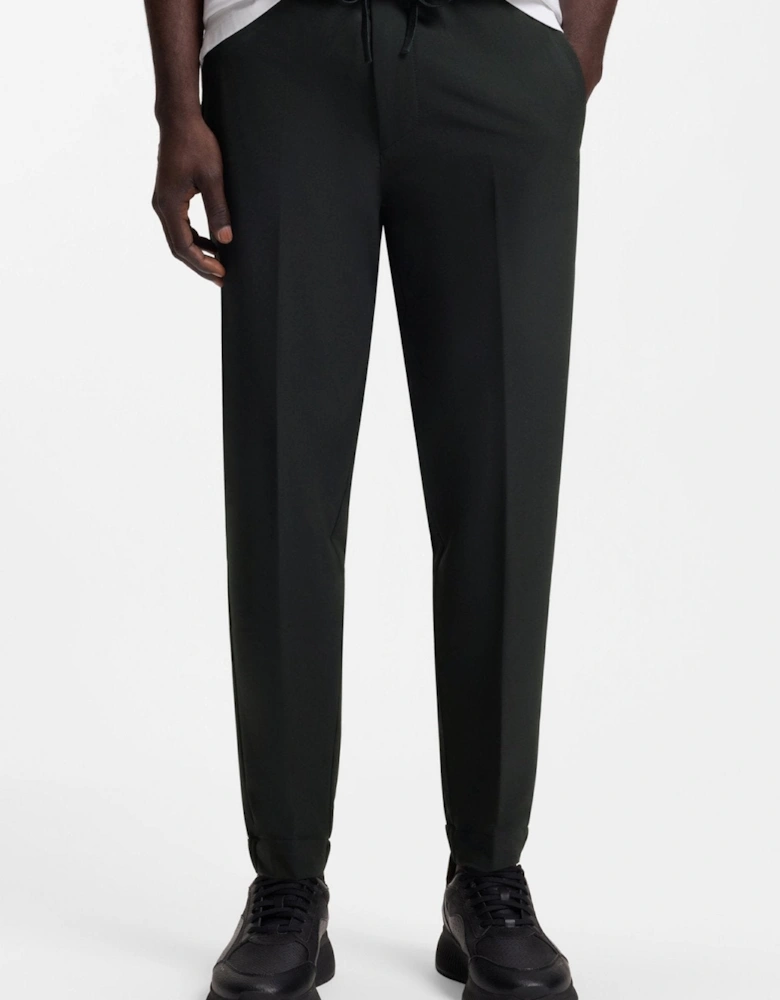 BOSS T-Flex Tapered Fit Trousers Black