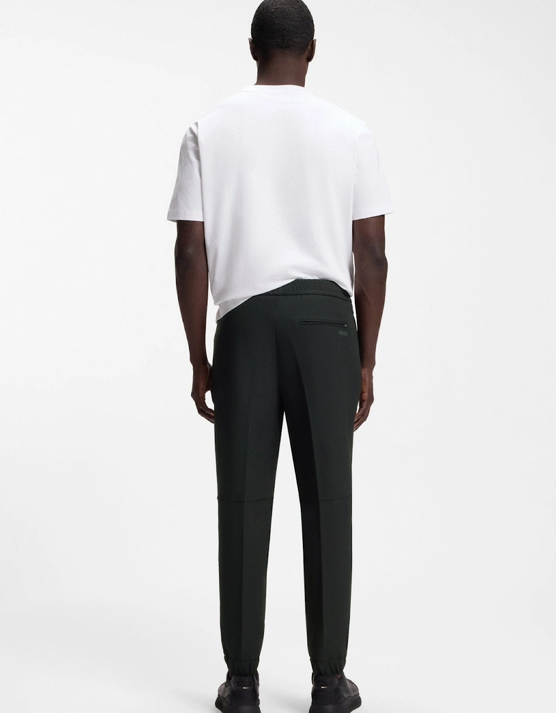 BOSS T-Flex Tapered Fit Trousers Black