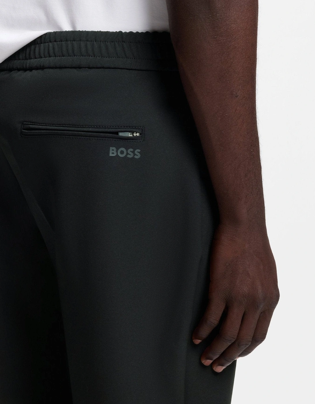 BOSS T-Flex Tapered Fit Trousers Black