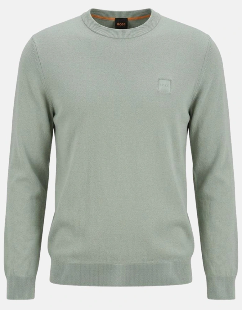 BOSS Kanovano Crew Neck Jumper Light Green
