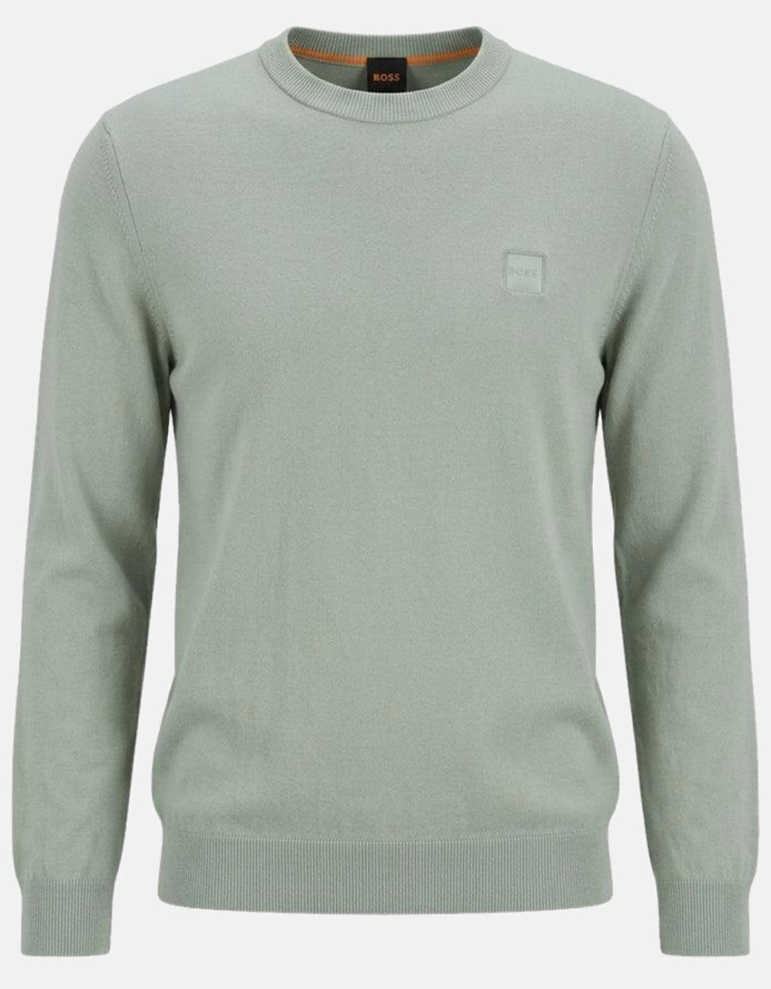 BOSS Kanovano Crew Neck Jumper Light Green