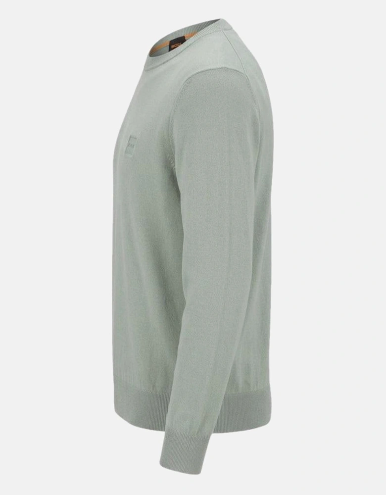 BOSS Kanovano Crew Neck Jumper Light Green