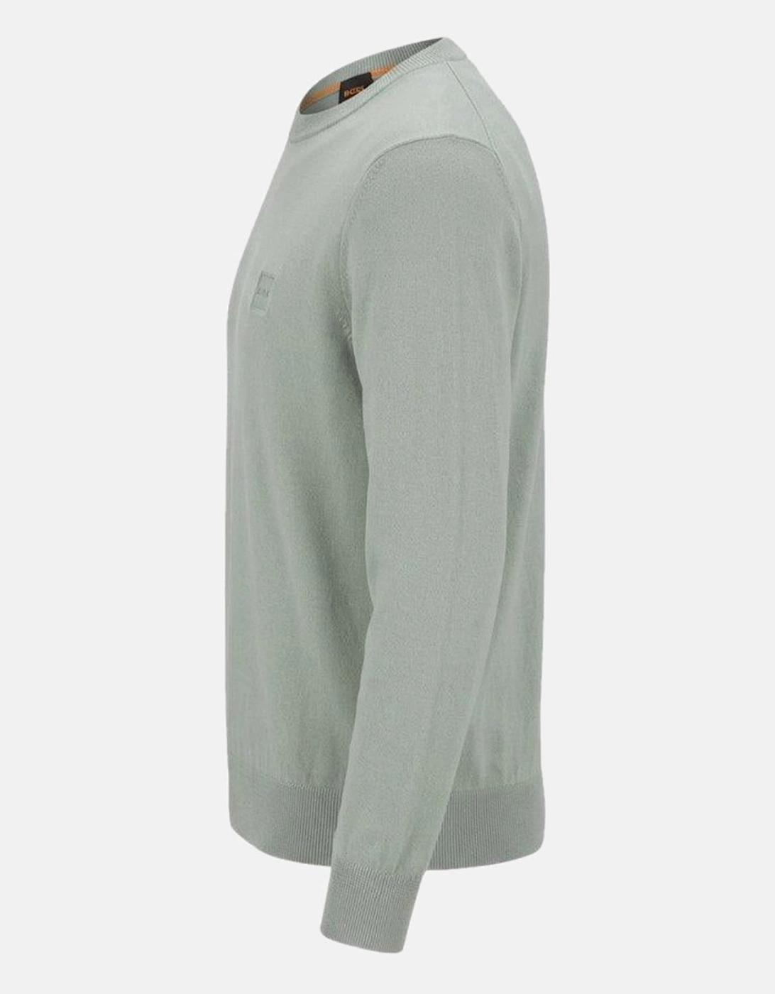 BOSS Kanovano Crew Neck Jumper Light Green