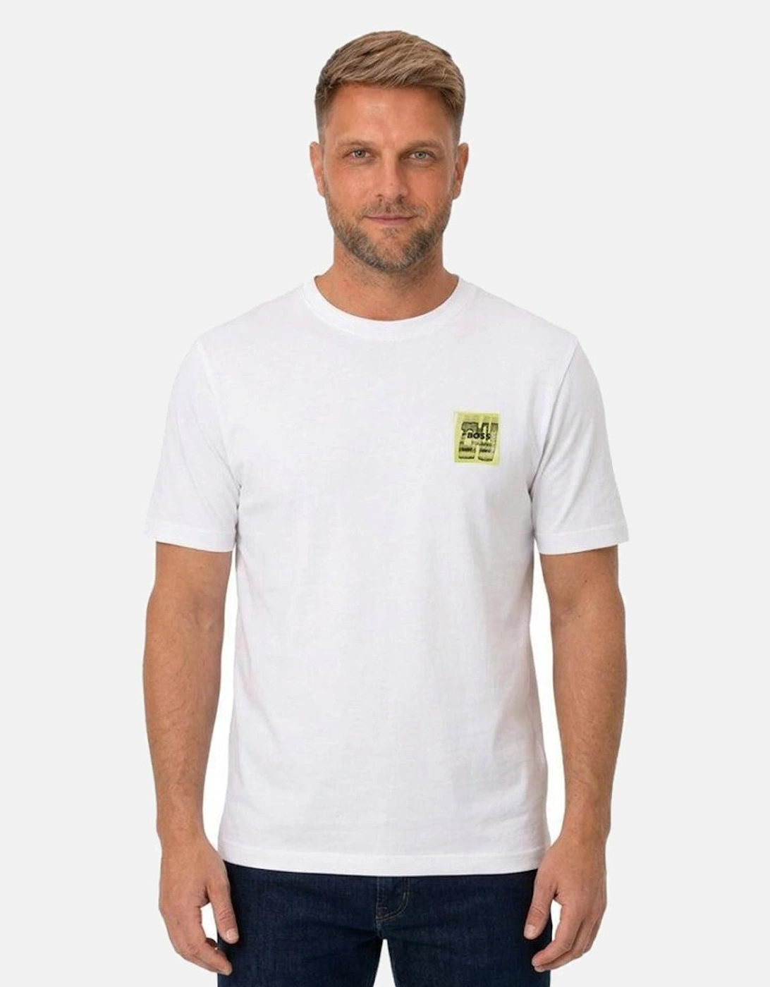BOSS Te Movement Graphic T-Shirt White