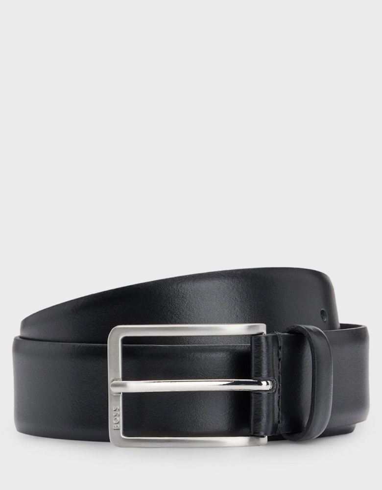 BOSS Erman Italian Leather Belt Black