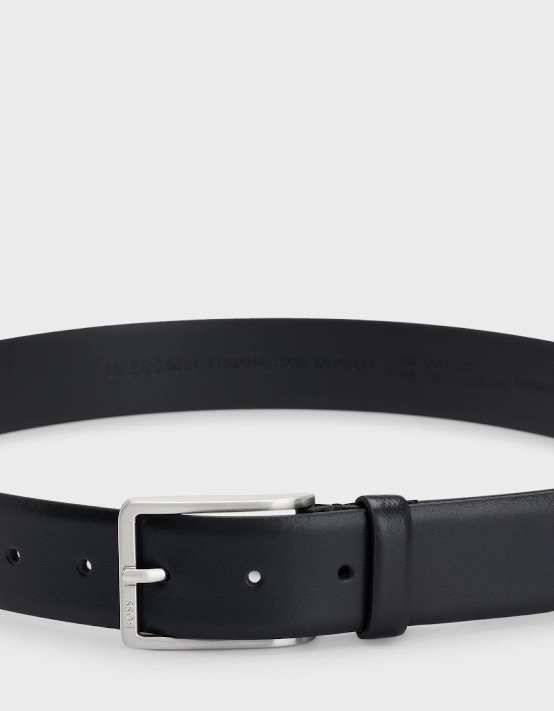 BOSS Erman Italian Leather Belt Black