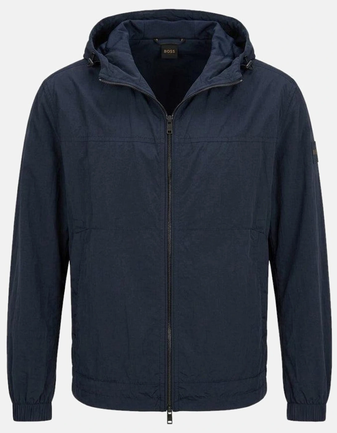 BOSS Orip Lightweight Hooded Jacket Dark Blue