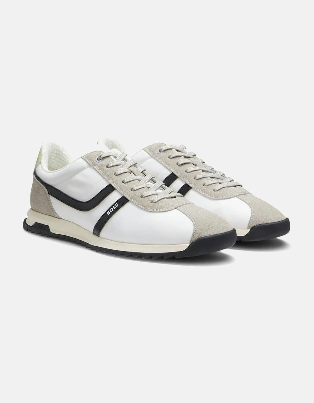 BOSS Zayn Low Profile Trainers Light Grey
